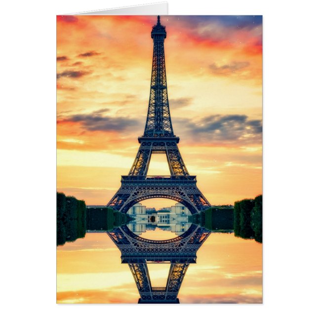 Eiffel Tower Paris Abend European Travel (Vorne)