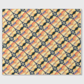 Eiffel Tower Paris Abend European Travel Geschenkpapier (Flach)