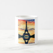 Eiffel Tower Paris Abend European Travel Kaffeetasse (Mittel)