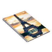 Eiffel Tower Paris Abend European Travel Notizblock (Rechte Seite)
