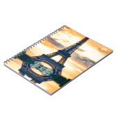 Eiffel Tower Paris Abend European Travel Notizblock (Linke Seite)
