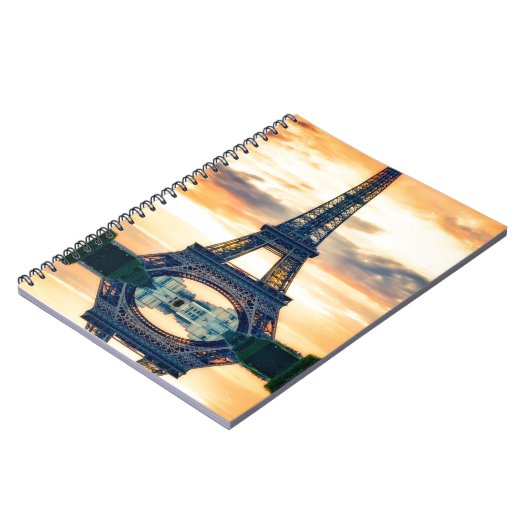 Eiffel Tower Paris Abend European Travel Notizblock (Linke Seite)
