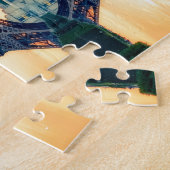 Eiffel Tower Paris Abend European Travel Puzzle (Seite)