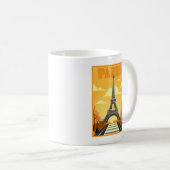 Eiffel Tower Paris Art Deco Kaffeetasse (VorderseiteRechts)