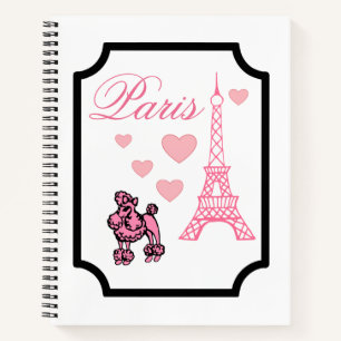 Eiffel Tower Paris Art Sketchbook Notizblock