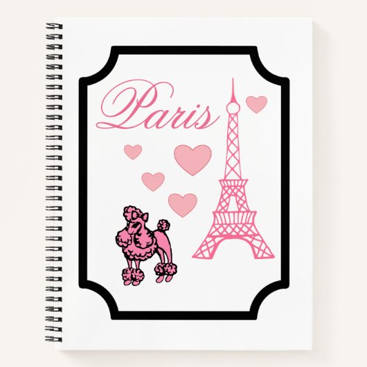 Eiffel Tower Paris Art Sketchbook Notizblock (Vorderseite)