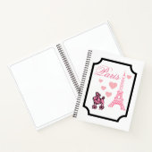 Eiffel Tower Paris Art Sketchbook Notizblock (Innenseite)