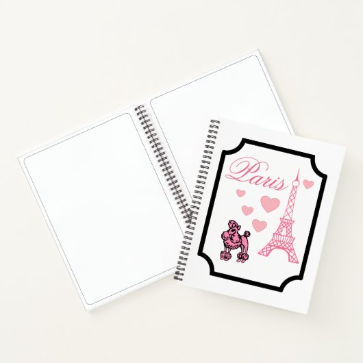 Eiffel Tower Paris Art Sketchbook Notizblock (Innenseite)