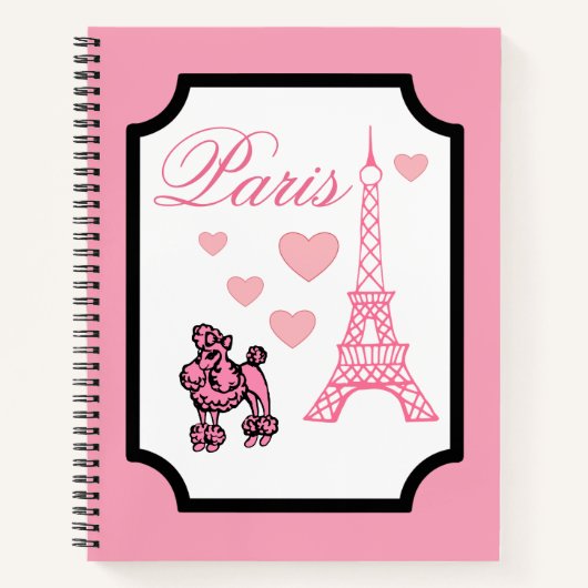 Eiffel Tower Paris Art Sketchbook Notizblock (Vorderseite)