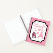 Eiffel Tower Paris Art Sketchbook Notizblock (Innenseite)