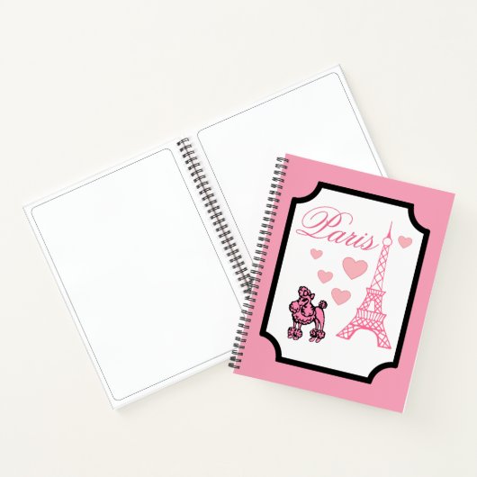 Eiffel Tower Paris Art Sketchbook Notizblock (Innenseite)