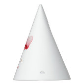 Eiffel Tower Paris Birthday Pink Bow Partyhütchen (Rechts)