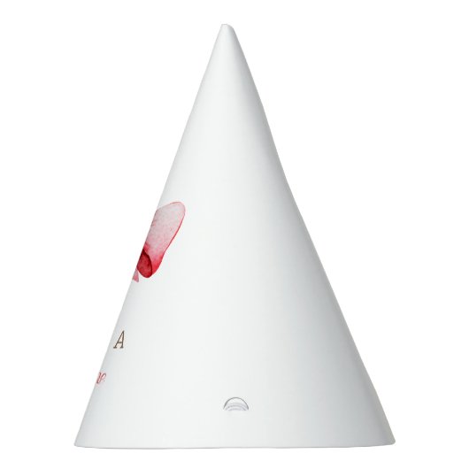 Eiffel Tower Paris Birthday Pink Bow Partyhütchen (Rechts)