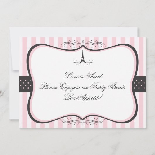 Eiffel Tower Paris Candy Sign (Vorderseite)