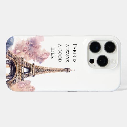 Eiffel Tower Paris Case-Mate iPhone Hülle (Rückseite (Horizontal))