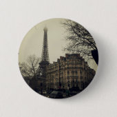 Eiffel Tower Paris City Gebäude Architecture Button (Vorderseite)