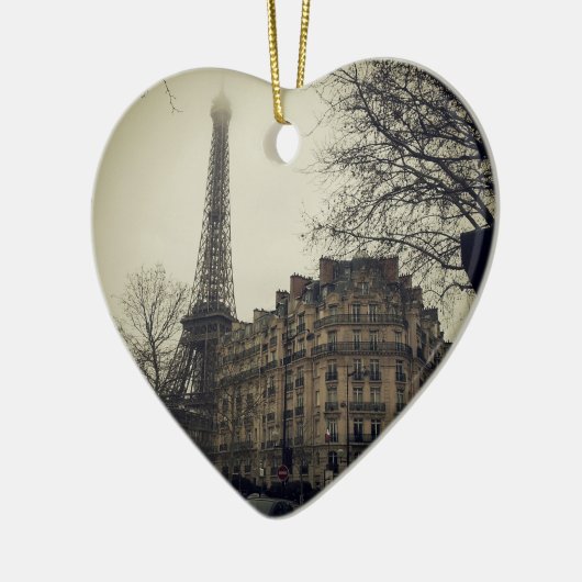 Eiffel Tower Paris City Gebäude Architecture Keramikornament (Links)