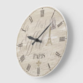 Eiffel Tower Paris Decorative Clock Große Wanduhr (Winkel)