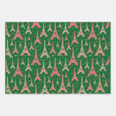 Eiffel Tower Paris Design Geschenkpapier Set (Vorderseite 2)