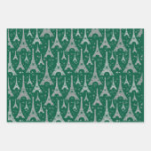 Eiffel Tower Paris Design Geschenkpapier Set (Vorderseite 3)