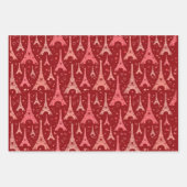 Eiffel Tower Paris Design Geschenkpapier Set (Vorderseite 2)
