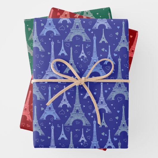 Eiffel Tower Paris Design Geschenkpapier Set (Beispiel)