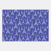 Eiffel Tower Paris Design Geschenkpapier Set (Vorderseite)