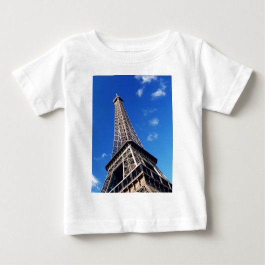 Eiffel Tower Paris Europe Travel Baby T-shirt (Vorderseite)