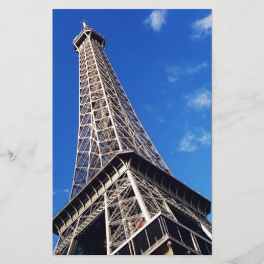 Eiffel Tower Paris Europe Travel Briefpapier (Vorderseite)
