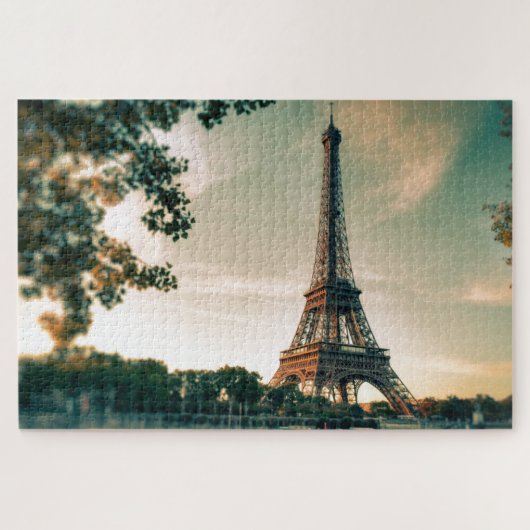 Eiffel Tower Paris Europe Travel Foto Puzzle (Horizontal)