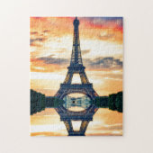 Eiffel Tower Paris Europe Travel Foto Puzzle (Vertikal)
