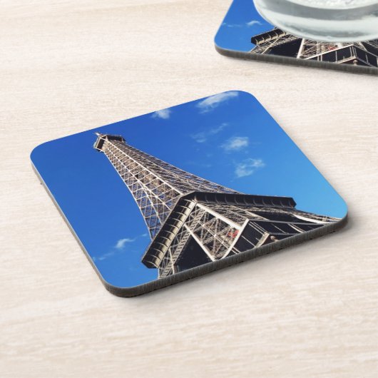 Eiffel Tower Paris Europe Travel Getränkeuntersetzer (Linke Seite)