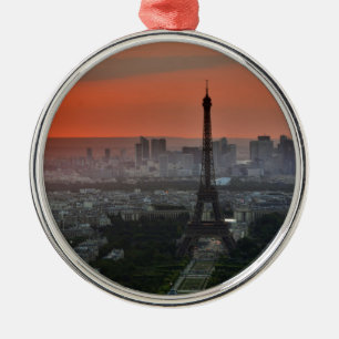 Eiffel Tower Paris Europe Travel Ornament Aus Metall