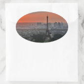 Eiffel Tower Paris Europe Travel Ovaler Aufkleber (Tasche)