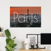 Eiffel Tower Paris Europe Travel Poster (Heimbüro)