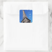 Eiffel Tower Paris Europe Travel Quadratischer Aufkleber (Tasche)