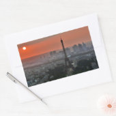 Eiffel Tower Paris Europe Travel Rechteckiger Aufkleber (Umschlag)