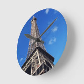 Eiffel Tower Paris Europe Travel Runde Wanduhr (Winkel)
