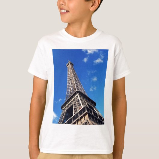 Eiffel Tower Paris Europe Travel T-Shirt (Vorderseite)