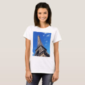 Eiffel Tower Paris Europe Travel T-Shirt (Vorne ganz)