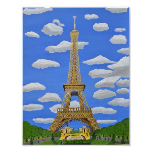 Eiffel Tower Paris Fotodruck (Vorne)