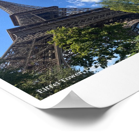 Eiffel Tower, Paris, France Poster (Ecke)