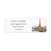Eiffel Tower Paris France Return Address (Vorne)