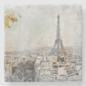 Eiffel Tower. Paris, France Steinuntersetzer (Vorderseite)