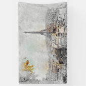 Eiffel Tower Paris Frankreich Banner - Elegante Pa (Vertikal)