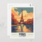 Eiffel Tower Paris Frankreich Berühmter Reiseort Postkarte (Vorne/Hinten)