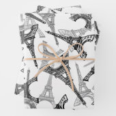 Eiffel Tower Paris Frankreich Design Geschenkpapier Set (Beispiel)