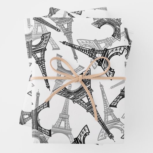 Eiffel Tower Paris Frankreich Design Geschenkpapier Set (Beispiel)