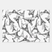 Eiffel Tower Paris Frankreich Design Geschenkpapier Set (Vorderseite)