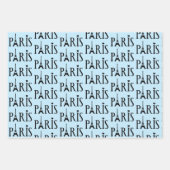 Eiffel Tower Paris Frankreich Design Geschenkpapier Set (Vorderseite 3)